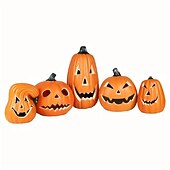 olcso Halloween szabadtéren-halloween dekorációk világító sütőtök dísz, jack o lámpás parti kellék halloween őszi kültéri kertben, halloween dekoráció 1db