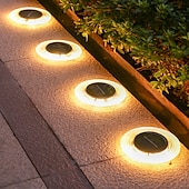 preiswerte Landschaftslichter-Solar-Untergrundleuchte, 28 LEDs, wasserdicht, für den Außenbereich, Rasenleuchte, Deckleuchte, in den Boden eingelassene Solar-Terrassenlampe, LED-Garten, Hof, Rasen, Gehweg, Dekor, Solar-Wandleuchte