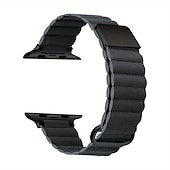 رخيصةأون عصابات Apple Watch-متوافق مع Apple Watchband 38 مم 40 مم 41 مم 42 مم 44 مم 45 مم 49 مم مشبك معدني نساء رجال جلد استبدال حزام الساعة إلى iwatch Ultra 2 Series 9 8 7 SE 6 5 4 3 2 1