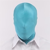 economico oggetti di scena per cabine fotografiche-Maschera a pieno facciale da 2 pezzi bw maschera di seconda pellecappuccio in spandex di Halloween per tessuto unisex