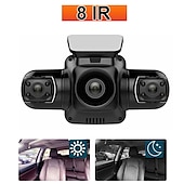 preiswerte Autofestplattenrekorder-4 Kanäle 1080p1080p1080p1080p WiFi GPS Auto DVR Doppelobjektiv 8 Infrarotlicht Nachtsicht 4 Objektiv 170 Grad Dashcam Autokamera