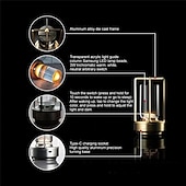 baratos Candeeiros de mesa-Candeeiro de mesa recarregável sem fio LED retro bar lâmpadas de mesa de metal toque dimmer luz noturna tri-cores para restaurante quarto bar hotel luzes de decoração de casa