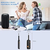 お買い得  ケーブル・ケーブルアクセサリ-3.5 ミリメートル aux Bluetooth 5.2 トランスミッターレシーバーミニステレオワイヤレスオーディオアダプタードングル PC tv Bluetooth ヘッドフォンスピーカー