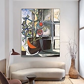preiswerte Abstrakte Gemälde-Handgemaltes Picasso-Ölgemälde, Picasso-Gemälde, abstraktes figuratives Wandkunstbild, handgefertigtes Gemälde, Kunstwerk für Heimdekoration, Wohnzimmer, Schlafzimmer, gerollte Leinwand, ohne Rahmen
