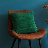 economico Tendenze cuscini-cuscini decorativi cuscini più belli velluto a coste tinta unita semplice senza anima strisce di mais fodera per cuscino fodera per cuscino multicolore