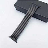 voordelige Apple Watch-bandjes-upgrade uw Apple Watch met een duurzame roestvrijstalen elastische horlogeband - geschikt voor serie 8, 7, 6, 5, 4, 3 &amp; 49 mm, 40 mm, 44 mm, 42 mm, 45 mm, 41 mm &amp; 38 mm modellen