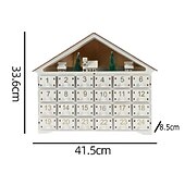 levne Adventní kalendář-Vánoční adventní kalendáře dřevěný dům LED světla 24 dní odpočítávání skladování organizace figuríny domov dekorace 2025 novinky