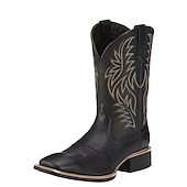 levne Cowboy &amp; Western Boots-pánské dvoubarevné westernové kovbojské boty z umělé kůže – klasický vyšívaný design, odolná konstrukce, perfektní na ježdění, outdoor a běžné nošení