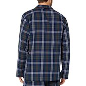 economico Pigiami-Per uomo loungewear Pigiami Set pigiama Top e pantalone del pigiama 2 pezzi A quadri Moda Informale Comoda Interni Giornaliero Cotone Comfort Bavero Manica lunga Camicia Pantalone A cordoncino Vita