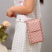 cheap Universal Phone Bags-Women&#039;s Korean version of mobile phone bag with large capacity wide shoulder strap crossbody bag fashionable zipper sturdy zero wallet mobile phone bag