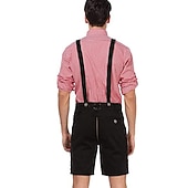  Μπύρα Oktoberfest Lederhosen Πουκάμισο βαυάρος βαυάρος Γερμανικά Λιβάδια Ανδρικά Πανί παραδοσιακού στυλ Μπλούζα Κοντά Παντελονάκια
