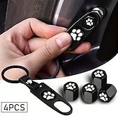 お買い得  車体の装飾＆保護用具-犬の足タイヤエアバルブキャップ 4 個 – 車、トラック、SUV、バイクにユニバーサルフィット &amp; オートバイ