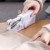 abordables couture &amp; tricot &amp; crochet-Machine à coudre portable mini machines à coudre, machine à coudre portable rapide outil de point de poche pour tissu, tissu, vêtements (batterie non incluse)