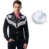 cheap Couple &amp; Group Costumes-Couples Cowboy Doll Halloween Group Couples Costumes Men's Women's Movie Cosplay Cosplay Costume Party Black Costume Halloween Carnival Masquerade