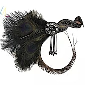 economico Accessori e altro-Cerchietti Fascia per capelli da ballerina charleston Retrò vintage 1920s Pizzo Per Il grande Gatsby Cosplay Halloween Carnevale Per donna Bigiotteria Gioielleria di moda