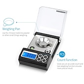 cheap Weighing Scales-Jewelry Scale High Precision Digital Milligram Scale Professional Mini Electronic Balance Powder Scale Gold Jewelry Carat Scale