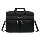 cheap Men&#039;s Bags-Men&#039;s Business Laptop Bag with Shoulder Strap, Water-Resistant Work Briefcase with Multiple Zipper Pockets for Office and Travel