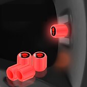cheap Car Body Decoration &amp; Protection-50pcs Fluorescent Skull Car Tire Valve Valve Stem Cover, ABS Corrosion Resistant Wheel Valve Cover, Glow In The Dark, Car Decoration Accessories