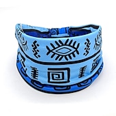 abordables Accessoires de coiffure-Bandes de cheveux pour femmes, motifs imprimés africains, large bord, nouage élastique, bandeaux de sport, de yoga, couvre-chef pour femmes, accessoires pour cheveux