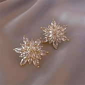 abordables Boucles d&#039;oreilles-Femme Boucles d&#039;oreille Clou Bijoux Fins Classique Forme de fleur mode simple Des boucles d&#039;oreilles Bijoux Doré Pour Mariage Soirée 1 paire
