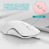 お買い得  マウス-ラップトップおよびノートブック PC 用のワイヤレス充電マウスで生産性を向上させます