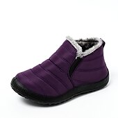 baratos Ténis de mulher-Botas de inverno impermeáveis para homens e mulheres - calçados quentes com forro de pele para atividades ao ar livre