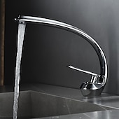 お買い得  クラシカル-バスルームのシンクの蛇口 - クラシック 電気メッキ / 塗装仕上げ センターセット シングルハンドルつの穴Bath Taps