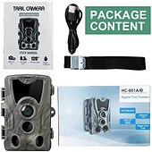 cheap Indoor IP Network Cameras-Capture Wildlife in Action HC-801A Hunting Trail Camera With Night Vision &amp; Motion Activation