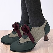 ieftine Oxfords de Damă-Pentru femei Tocuri Pantofi pumps Oxfords Bullock Pantofi Mărime Plus Size Pantofi de epocă Petrecere Zilnic Culoare solidă Bloc Culoare Iarnă Toc Mic Vârf rotund Elegant Casual minimalism Piele de