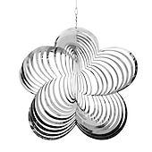 economico Decorazione terrazza-girandole per giardino in metallo girandola da giardino decorazione per cortile esterno decorazione da appendere, decorazione del patio del giardino, invia amici e parenti per commemorare i campanelli eolici, regali commemorativi