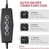 זול נורות גידול צמחים-גידול אור usb phytolamp לצמחים ספקטרום מלא ניתן לעמעום 4/8/12 שעות טיימר fitolamp אורות בית פרח שתיל פנס פיטו