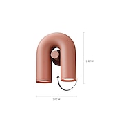 economico Lampade LED da parete-Lightinthebox Cirkus Lampada da parete decorativa per interni Elegante stile nordico in ferro e ABS Lampada da parete moderna a forma di U Doppia sorgente luminosa Luce a 3 colori per corridoio