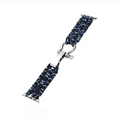 baratos Pulseiras de Apple Watch-1 pacote Corda trançada artesanal Compatível com Pulseira Apple Watch 38mm 40mm 41mm 42mm 44mm 45mm 49mm Entrançado Elástico Ajustável Tecido pulseira de substituição para iwatch Ultra 2 Series 9 8 7