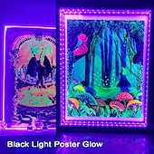 economico Strisce luminose USB-striscia di luce nera a led uv, luce viola con usb o batteria smd2835, luce uv 380-400nm per danza fluorescente, rivestimento corpo uv, lampada a luce nera non impermeabile