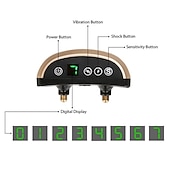 levne Domácí přístroje-led chytrý protištěkací odpuzující otřesy psa vibrace plně automatický výcvikový obojek pro psy