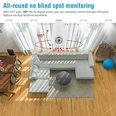 cheap Indoor IP Network Cameras-1080P HD Wireless WiFi Bulb Camera 2MP Light Socket IP Camera for Home Security Recording Indoor&amp;Outdoor Two Way Audio PTZ Camera Baby Monitor with Night Vision Motion Tracking Auto Tracking