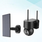 economico Videocamere di sorveglianza per esterni-ricarica solare impermeabile telecamera di sorveglianza di sicurezza IP esterna senza fili wifi telecamera ptz speed dome cctv visione notturna a colori rilevamento del movimento batterie di grandi