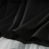 tanie Zwykłe spódnice-Damskie Spódnica Linia A Huśtawka Moda Codzienny Midi Wysoka talia Spódnice Kolorowy blok Nieregularny brzeg Wielowarstwowy Urlop Ulica Biały Różowy Niebieski Zielony Zima Spandeks