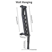 cheap Hand Tools-Wall Mounted Kindling Splitter Log Splitter Portable Metal Manual Fire Wood Kindling Splitter, Hand Sturdy Firewood Cutter, Heavy Duty Firewood Crackers Wedge for Indoor or Outdoor
