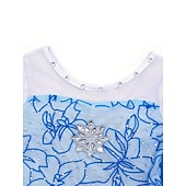 abordables Disfraces para niños-Frozen Cuento de Hadas Princesa Elsa Vestido de niña de las flores Disfraz de fiesta temática Vestidos de tul Cosplay Cosplay de película for Chica Niños Navidad Carnaval Mascarada Boda Invitado a la