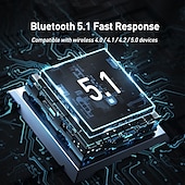 cheap Computer Peripherals-Baseus USB Bluetooth Adapter Dongle Adaptador Bluetooth 5.1 for PC Laptop Wireless Speaker Audio Receiver USB Transmitter
