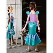 abordables Costumes pour filles-Sirène Sirène Princesse Aqua Robe Costume de soirée à thème Cosplay for Fille Enfant Carnaval Mascarade