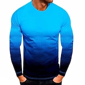 cheap Basic T shirts-Men&#039;s T Shirt Tee Top Long Sleeve Shirt Long Sleeve Crew Neck Spring &amp;  Fall Color Block Fashion Designer Basic Vacation Street Going out Black White Red Top Tee for Men