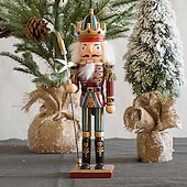 olcso Gyűjthető figurák-karácsonyi diótörő figurák díszek (30cm/11.81in), szobadekoráció, jelenetdekor, asztali dekoráció, karácsonyi kellékek, karácsonyi díszek