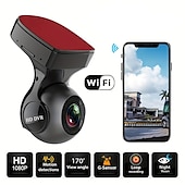 お買い得  車載DVR-ダッシュカム wifi フロント車カメラ ダッシュカメラ 車の運転レコーダー アプリ付き 24 時間駐車モード 重力センサー モーション検出