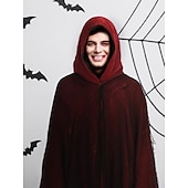 levne Pánské kostýmy-Duch Smrtka Cosplay kostým Kostým na Večírek plášť s kapucí Dospělé Pánské Dámské Úbory Strašidelný kostým Výkon Párty předvečer Všech svatých Plesová maškaráda Mardi Gras Jednoduchý karnevalov