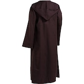 economico Trench da uomo-Per uomo Trench Poncho Mantello con cappuccio Feste Esterno Autunno inverno Poliestere Capispalla Abbigliamento Di tendenza Streetwear Liscio Con cappuccio Apertura anteriore