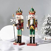 olcso Gyűjthető figurák-karácsonyi diótörő figurák díszek (30cm/11.81in), szobadekoráció, jelenetdekor, asztali dekoráció, karácsonyi kellékek, karácsonyi díszek