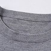preiswerte Herrenpullover-Herren Kleid Pullover Wollpullover Pullover Kurzer Pullover Gerippt Stricken Standard Strick Glatt Rundhalsausschnitt Moderne zeitgenössische Arbeit Freizeitskleidung Bekleidung Winter Wein Schwarz S