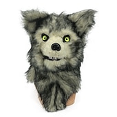 お買い得  ハロウィン 2024-動物緑の魚ヘッドカバーオランウータン馬頭象オンドリヘッドカバー豚頭ヒョウトラキツネマスクラテックスコスプレ用